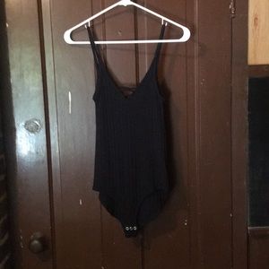 Black AE ribbed bodysuit